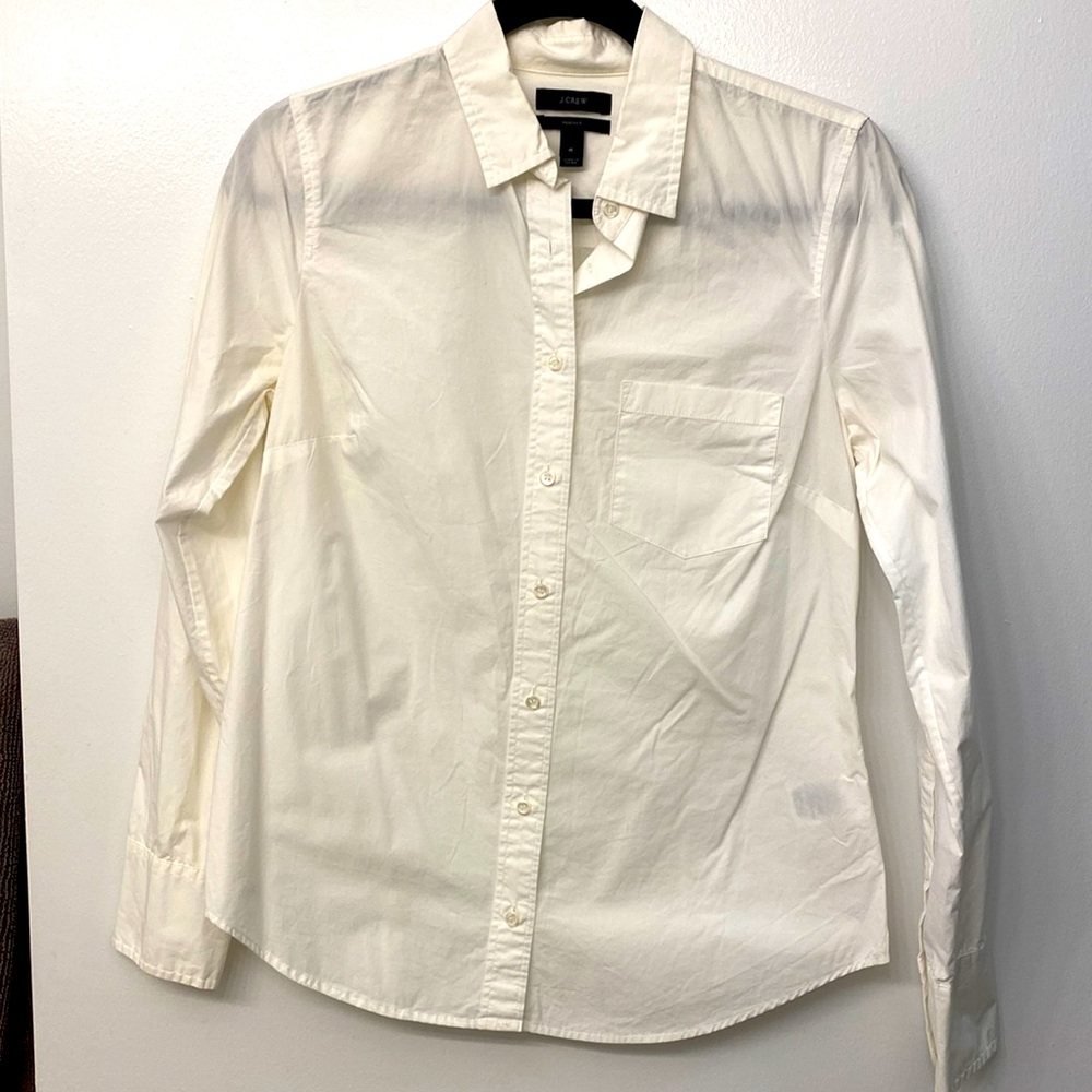 J. Crew White Button Down